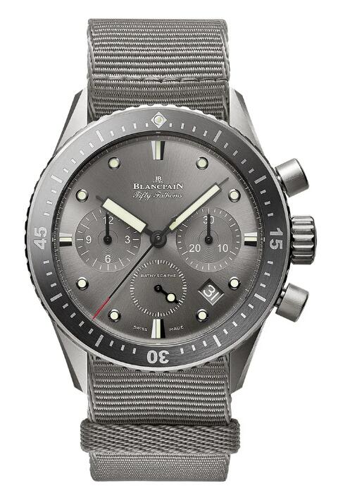 Review Blancpain Fifty Fathoms Bathyscaphe Chronographe Flyback Replica Watch 5200-1210-NAGA